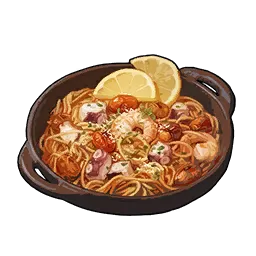 Seafood Pasta - Palworld Food