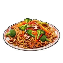 Broncherry Fried Noodles - Palworld Food